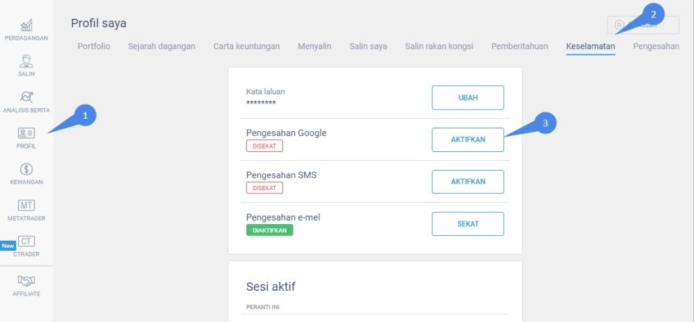 LiteFinance: Tingkatkan Keselamatan Akaun Anda dengan Pengesahan Dua Faktor | LiteFinance