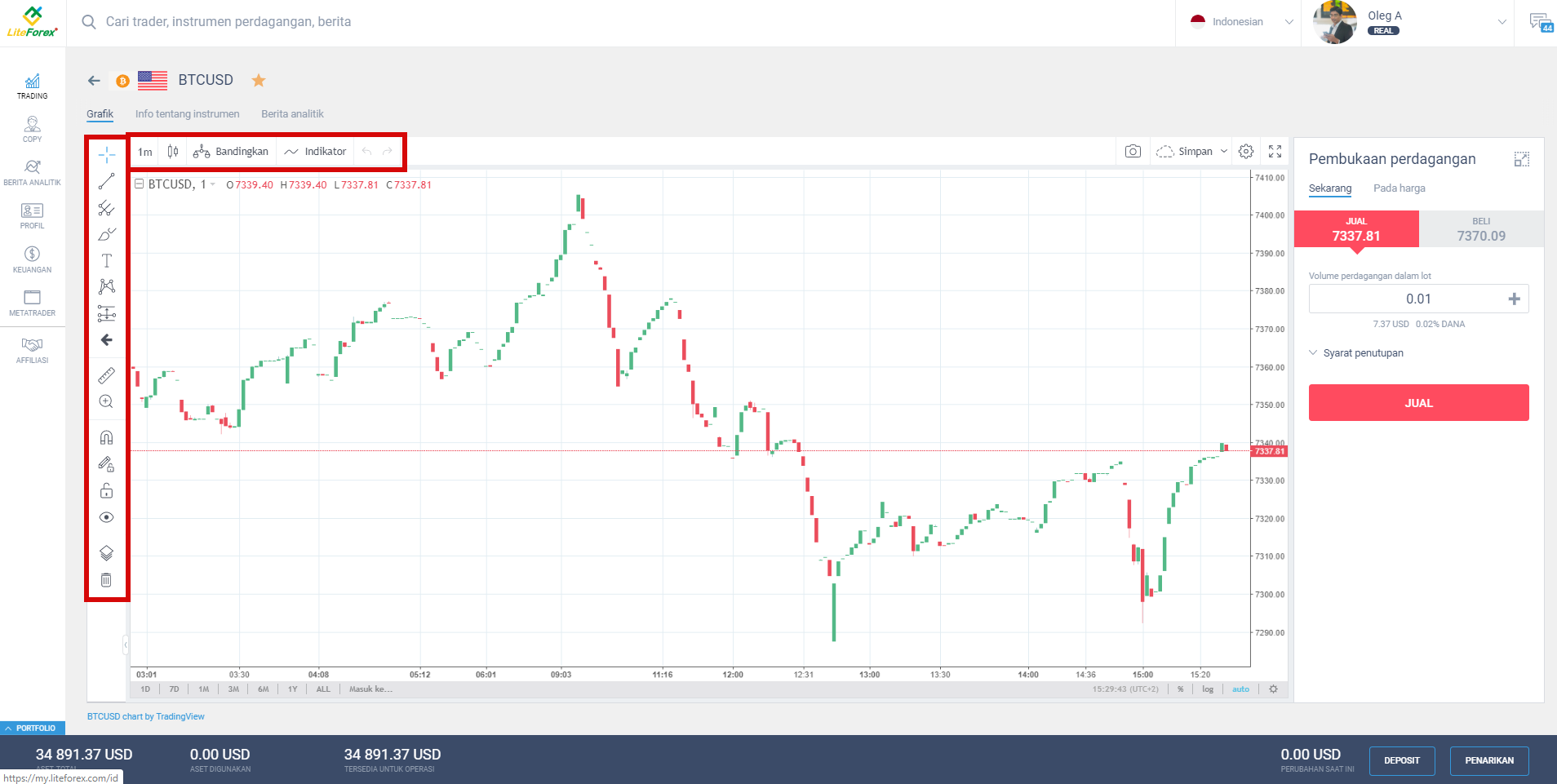 LiteFinance: 5. Trading