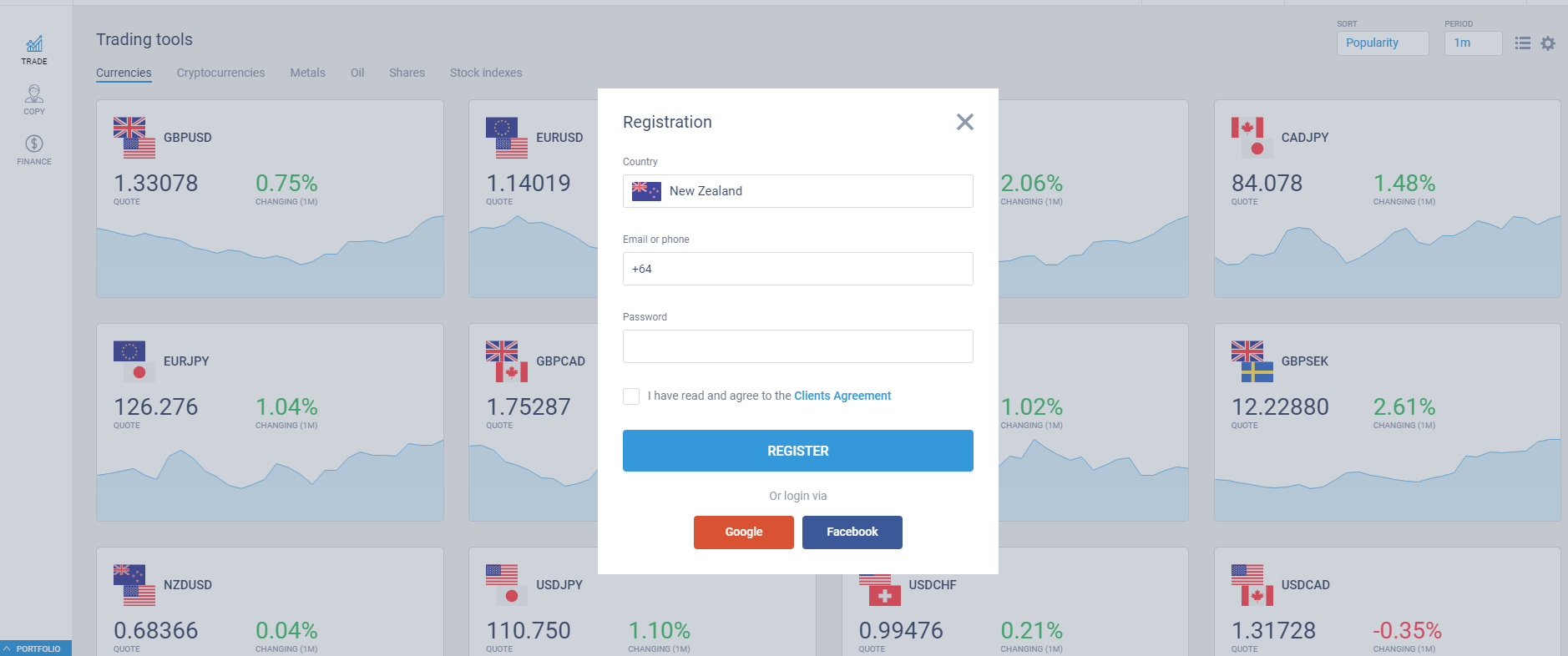 LiteForex: 1. Zarejestruj się na plaformie do kopiowania transakcji