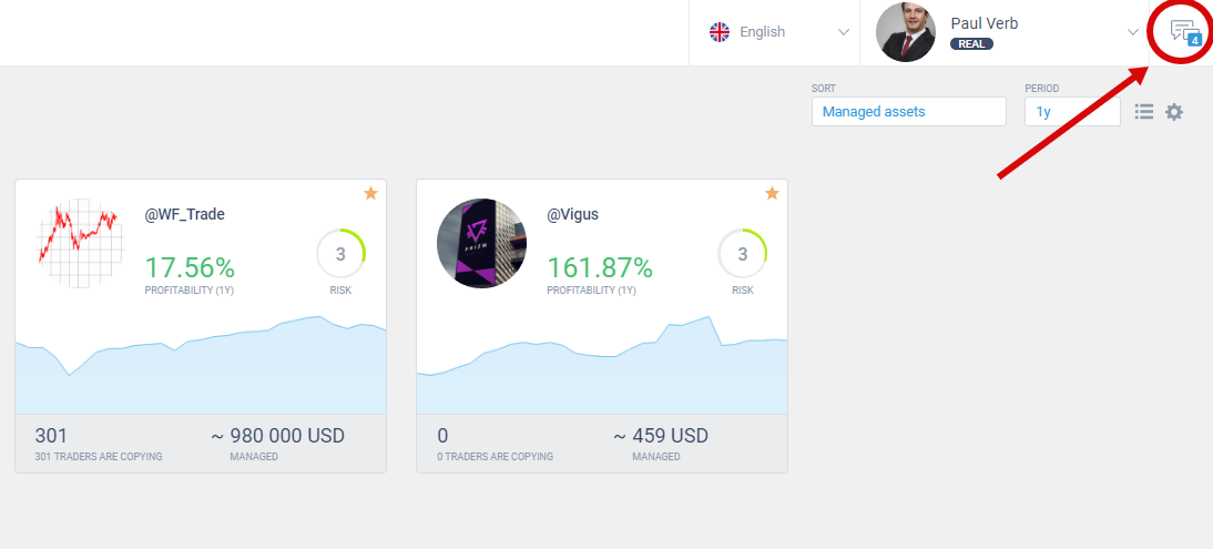 LiteForex: 4. A teraz rozpoczijmy proces kopiowania transakcji