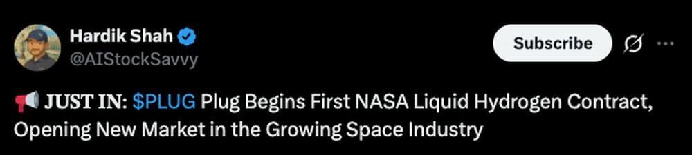 LiteFinance: Sentimen Pasar PLUG (Plug Power) di Media Sosial