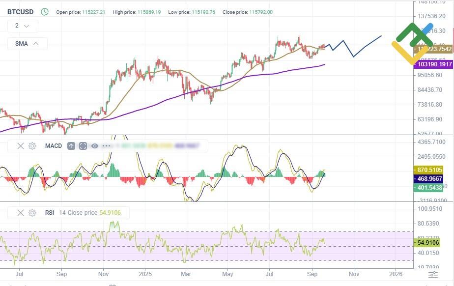 LiteFinance: 2025'te BTC Fiyatı Teknik Analiz ve Görünümü