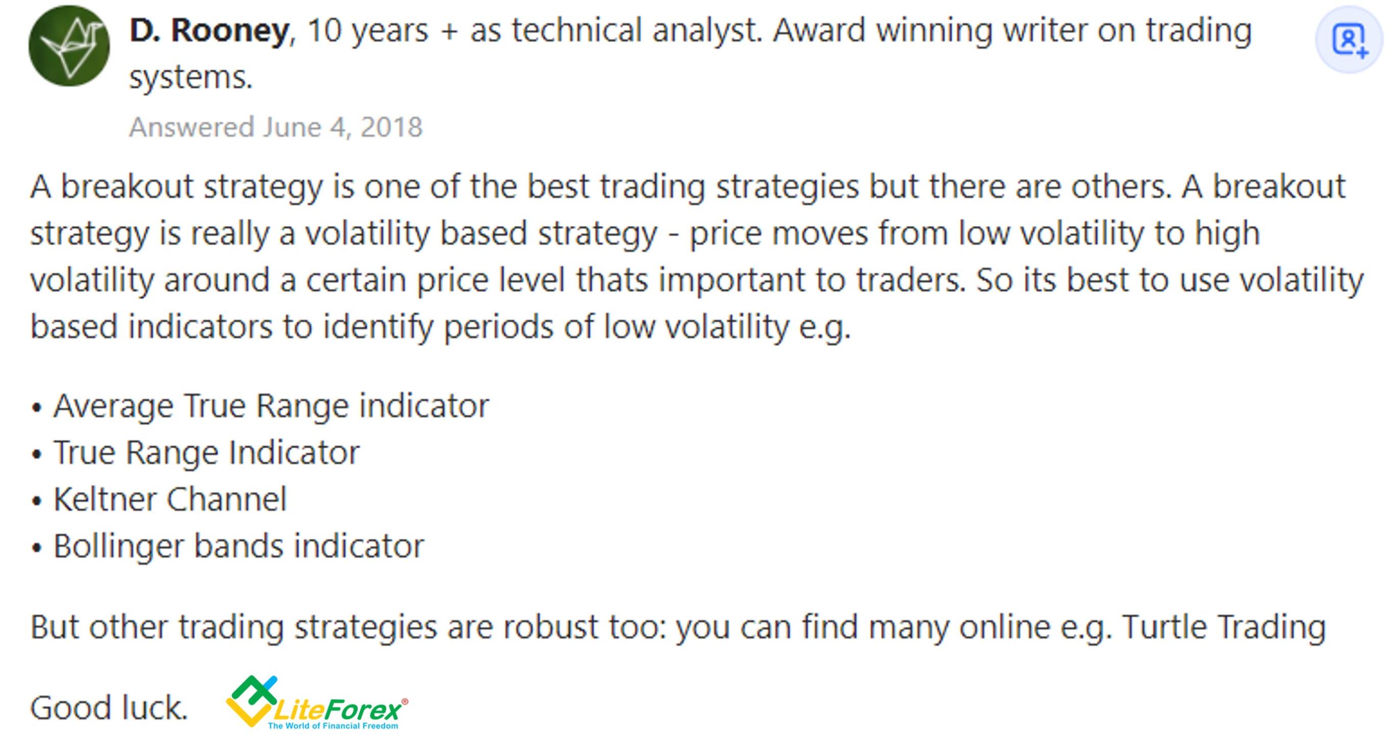 LiteForex: Bollinger-Band Breakout-Strategie