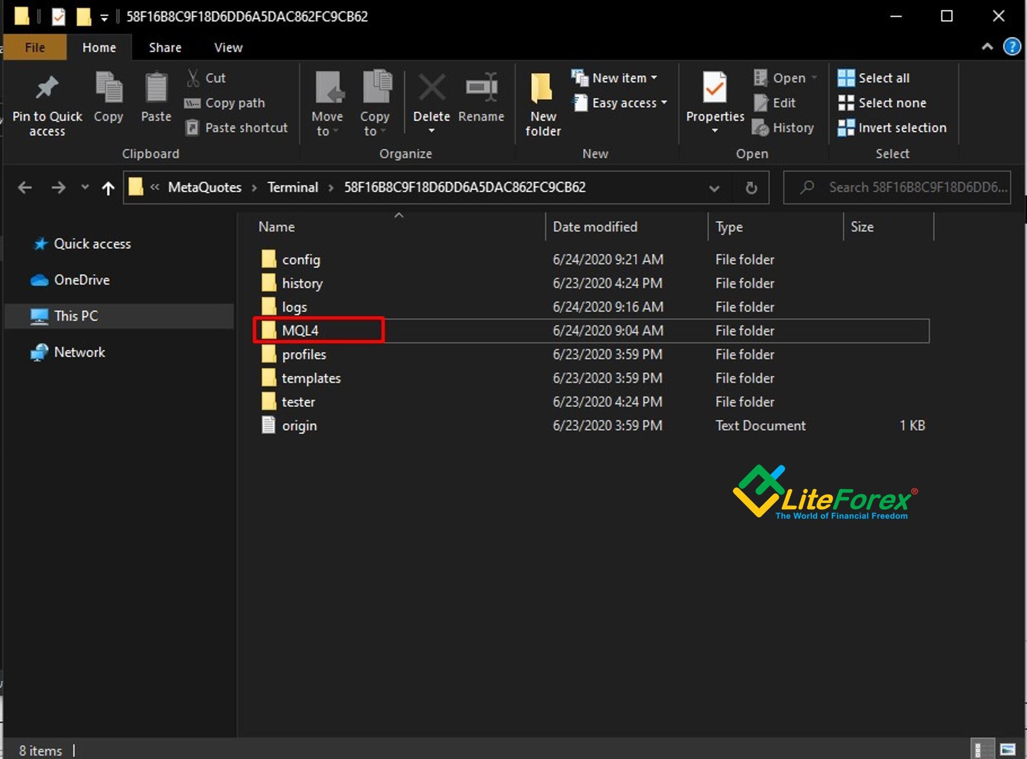 LiteForex: Trendhandel Indikator-Strategie