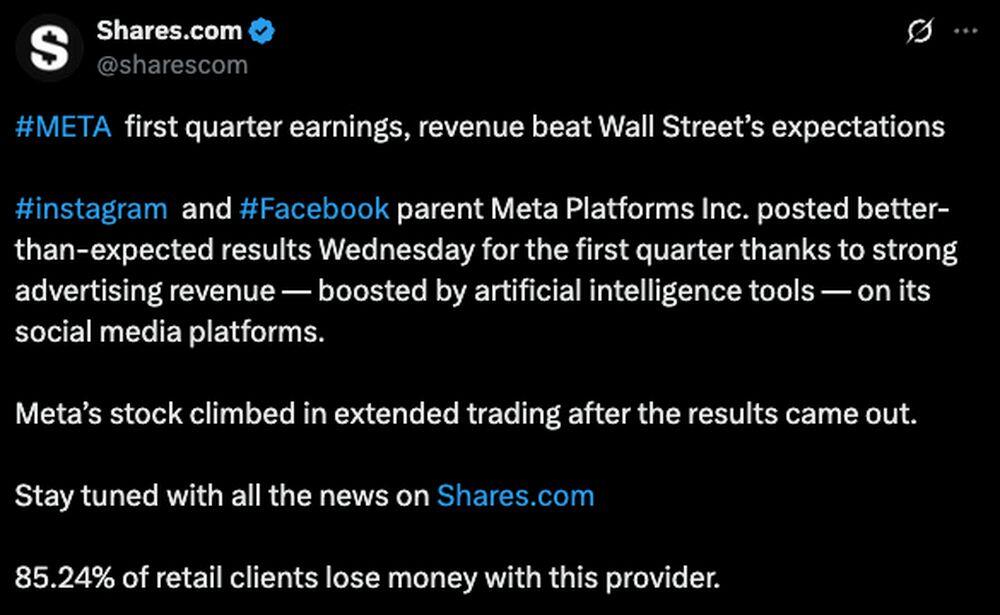 LiteFinance: Sosyal Medyada META (Facebook) İçin Piyasa Hissiyatı