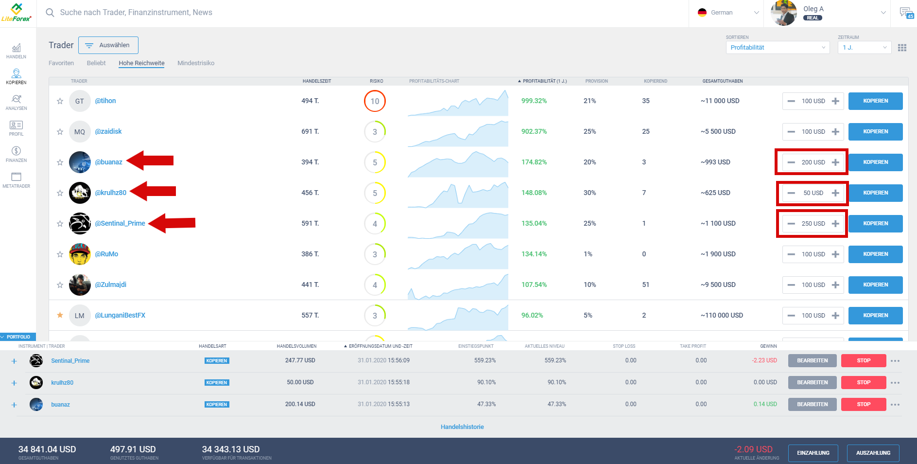 LiteForex: 4. SocialTrading
