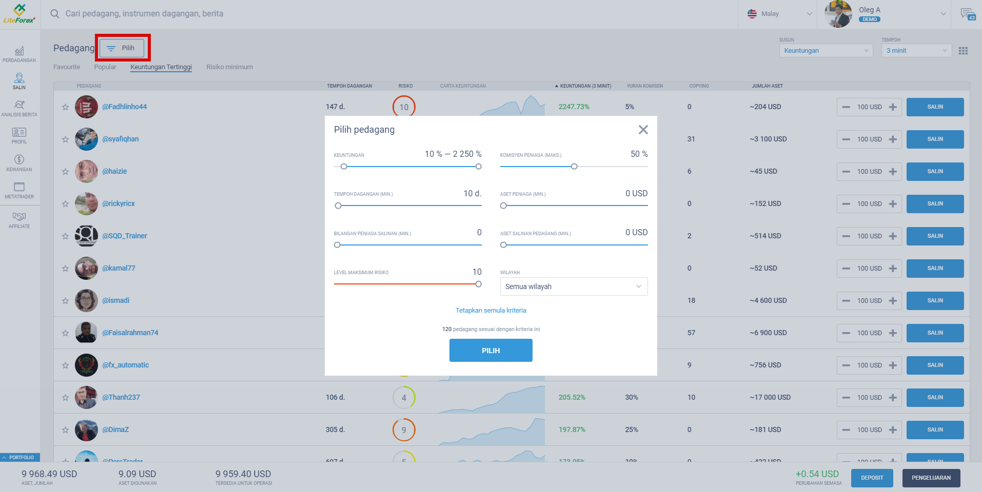 LiteFinance: 4. Social Trading