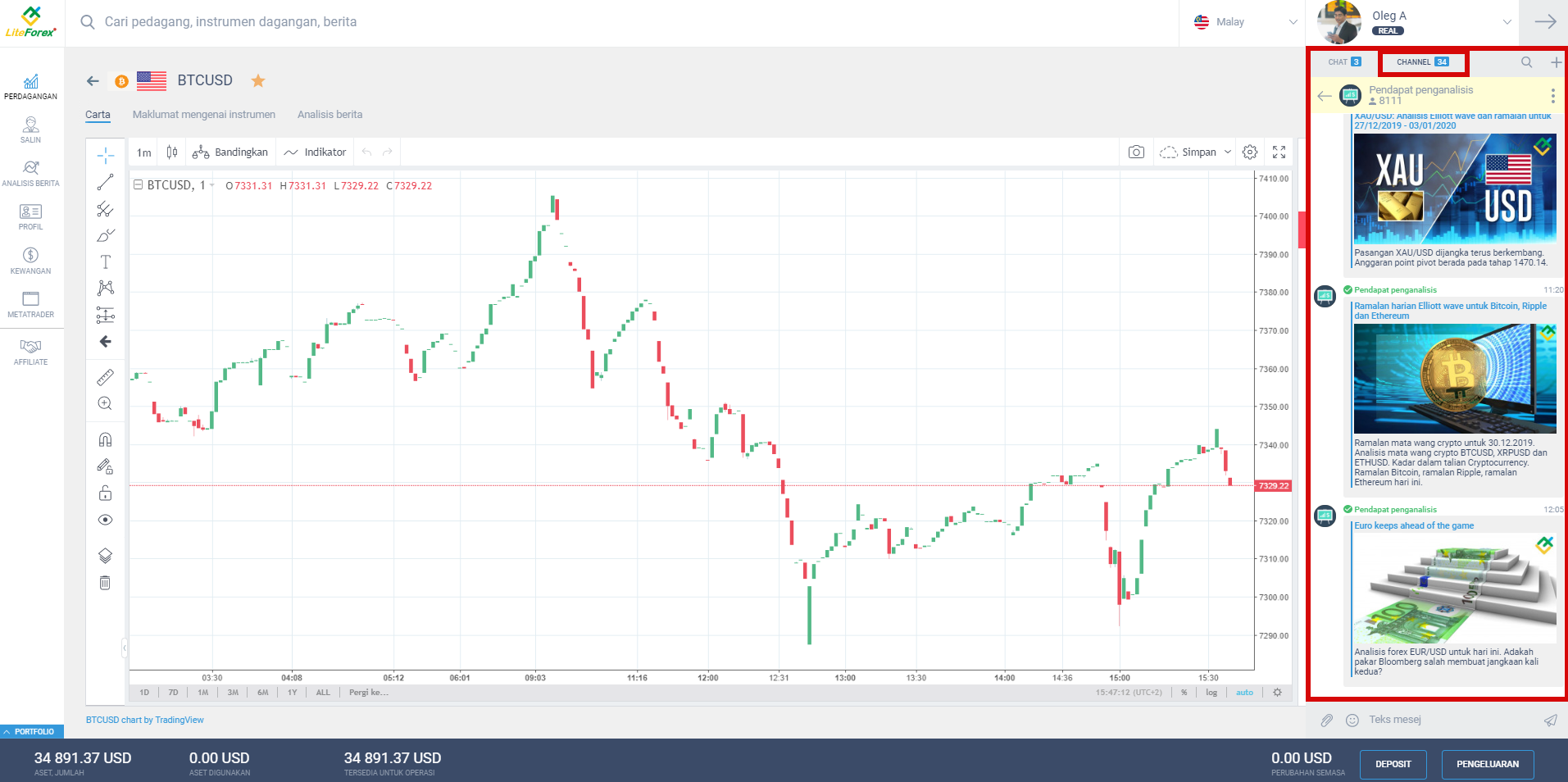 LiteFinance: 6. Chat Pedagang