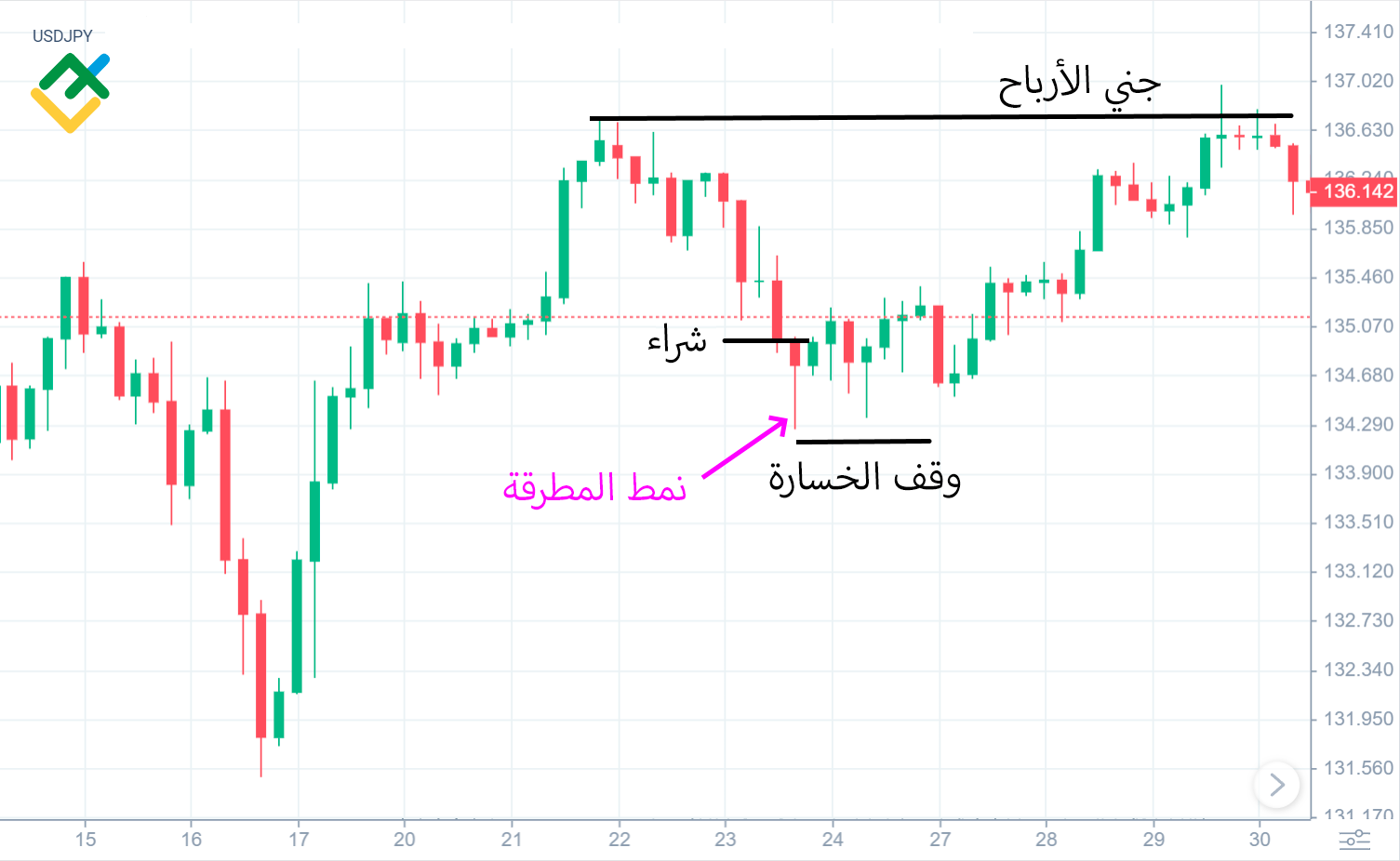 LiteFinance: كيف يتم تداول نمط المطرقة؟