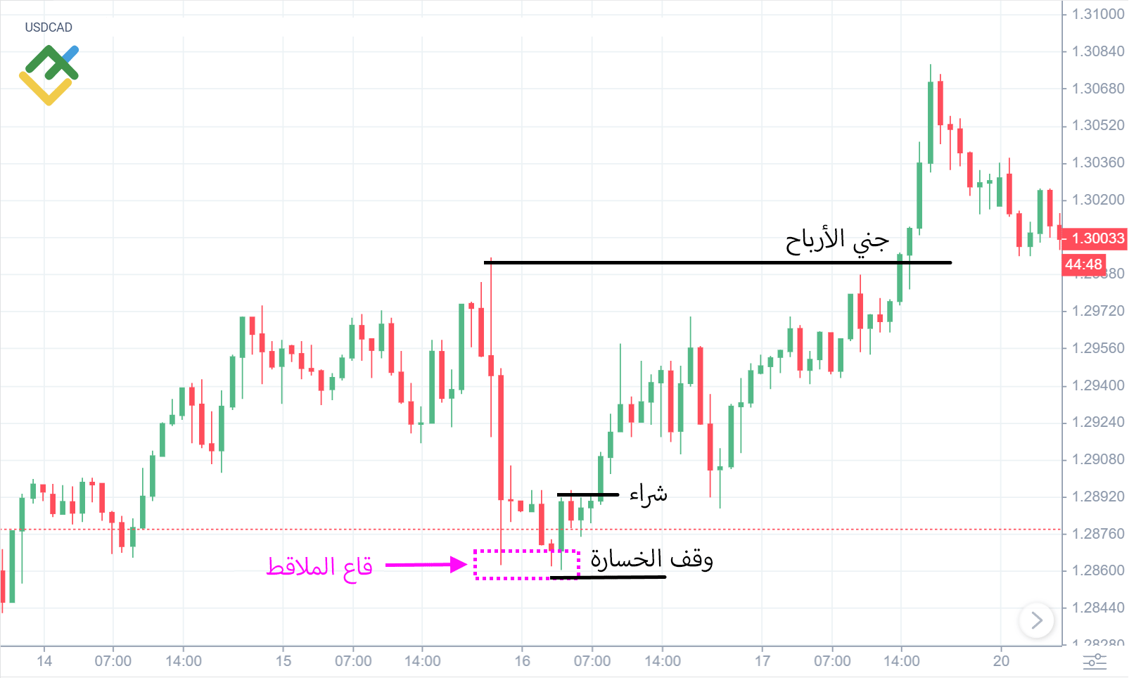 LiteFinance: كيفية تداول نمط الملاقط الشرائي