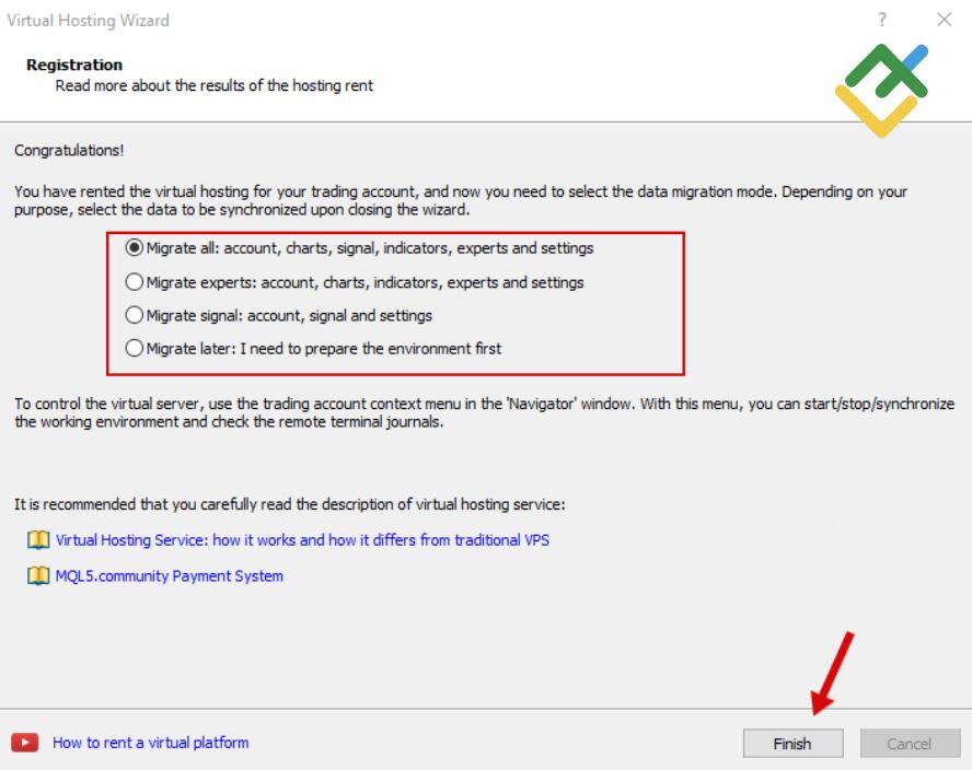 LiteFinance: How to launch a VPS in your MetaTrader terminal?