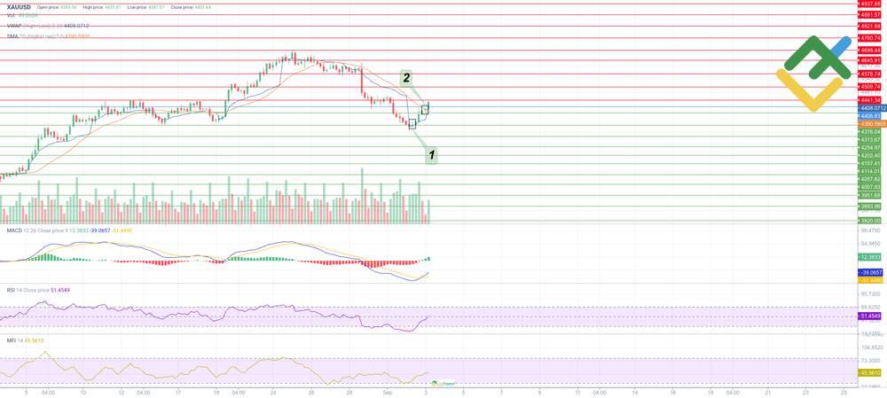 LiteFinance: Expert Technical Analysis for XAU/USD for Today