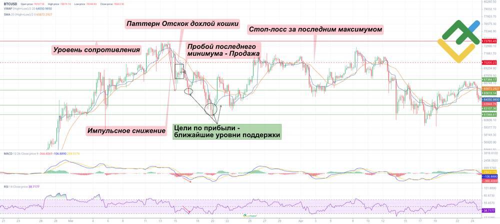 LiteFinance: Как торговать Отскок Дохлой Кошки