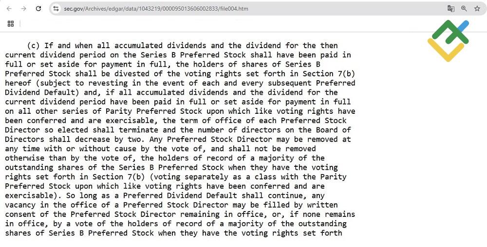 LiteFinance: Voting Rights and Corporate Control
