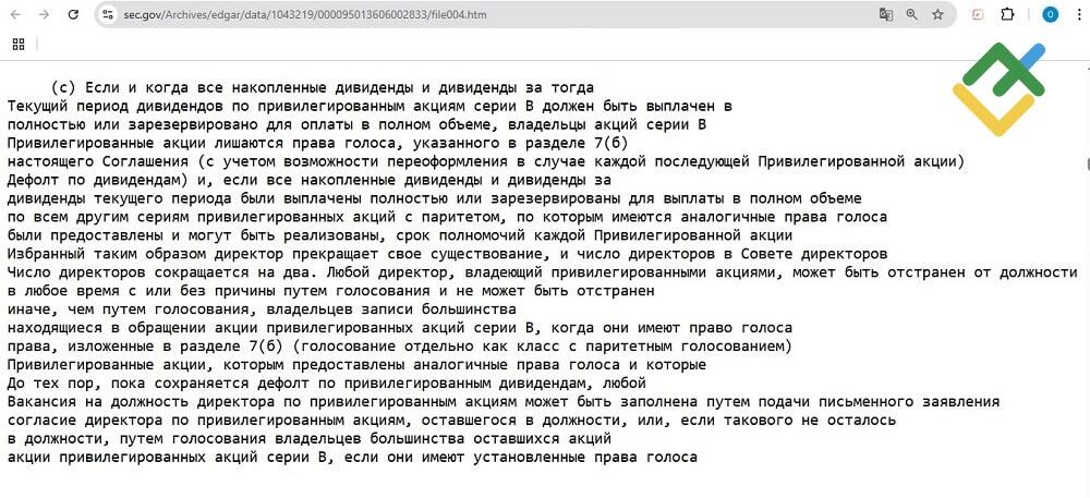 LiteFinance: Права голоса и корпоративное управление