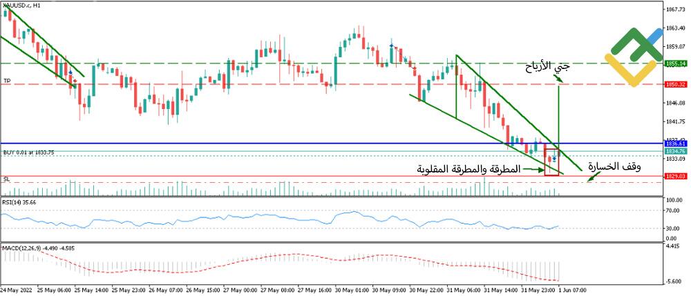 LiteFinance: مثال على أنماط الشموع اليابانية في تداول الفوركس