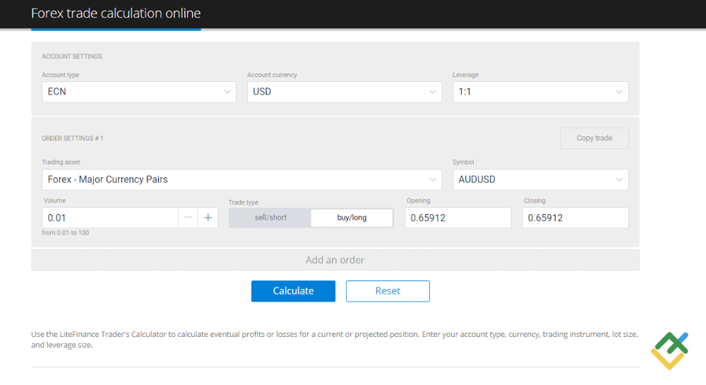 LiteFinance: 4-qadam. Kerakli kredit yelkani hisoblab chiqing