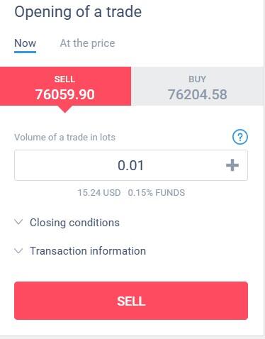 LiteFinance: Opening Trades
