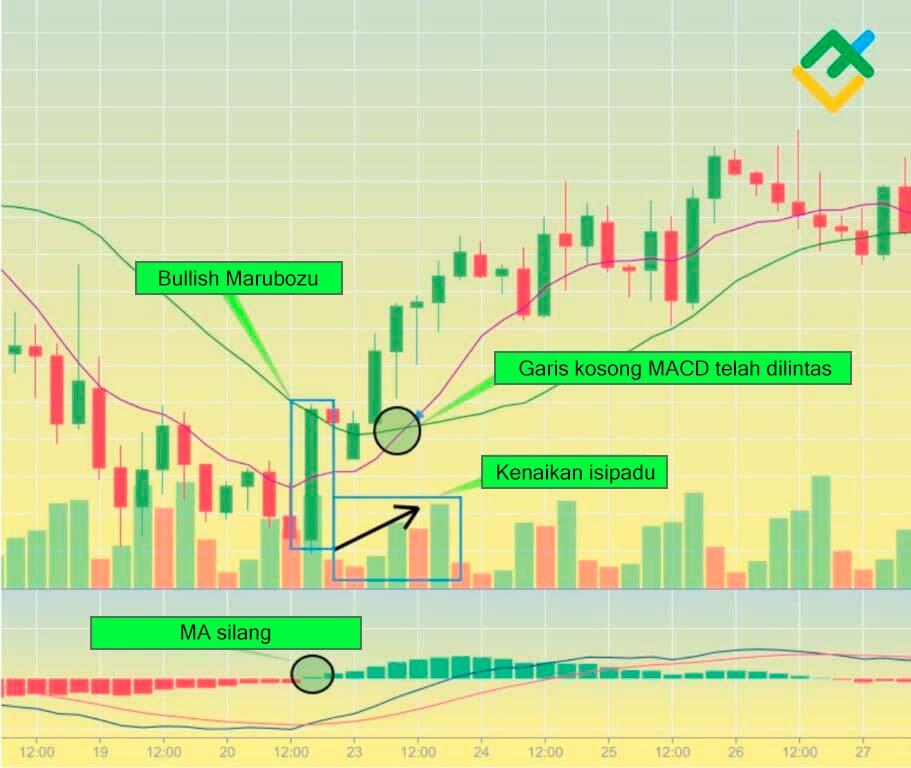 LiteFinance: Pengesahan Corak Candlestick Marubozu