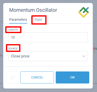 LiteFinance: Cara Menerapkan Momentum Indicator di terminal LiteFinance