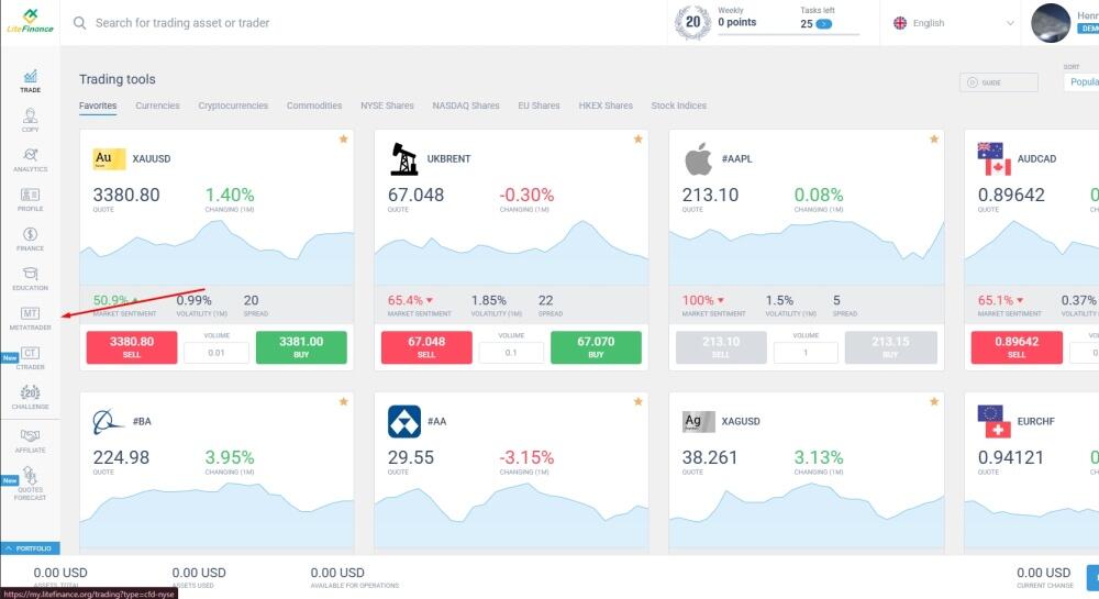 LiteFinance: 3.1 Trading with MT4: