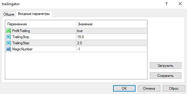 LiteFinance: Советник Trailing stop