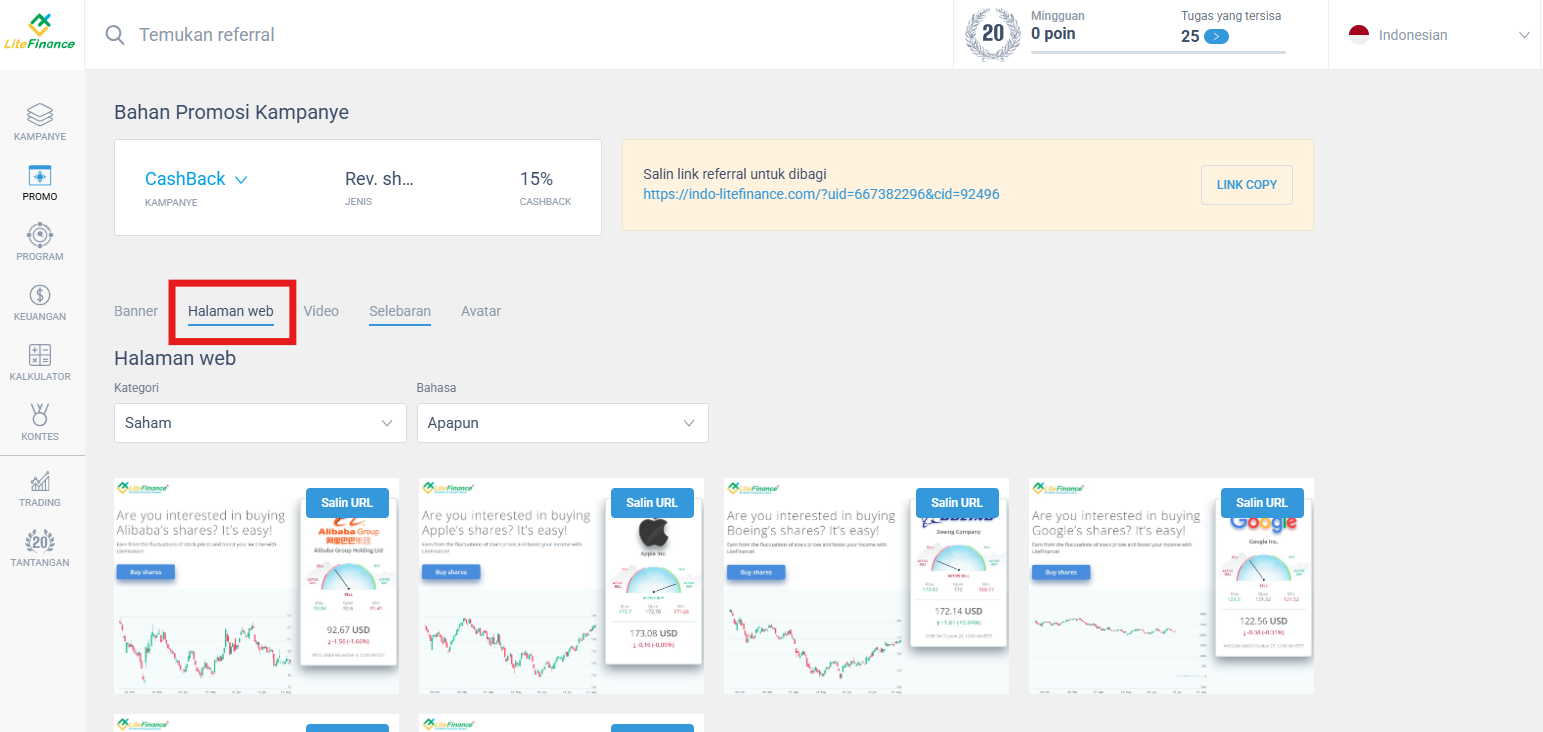LiteFinance: Bagaimana seseorang bisa menjadi mitra: jenis program dan prosedur pendaftaran