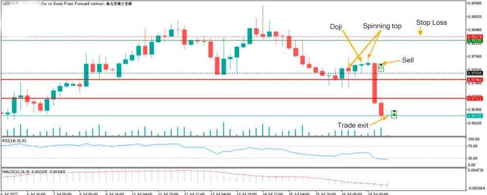 LiteForex: Esempi di pattern grafici Doji