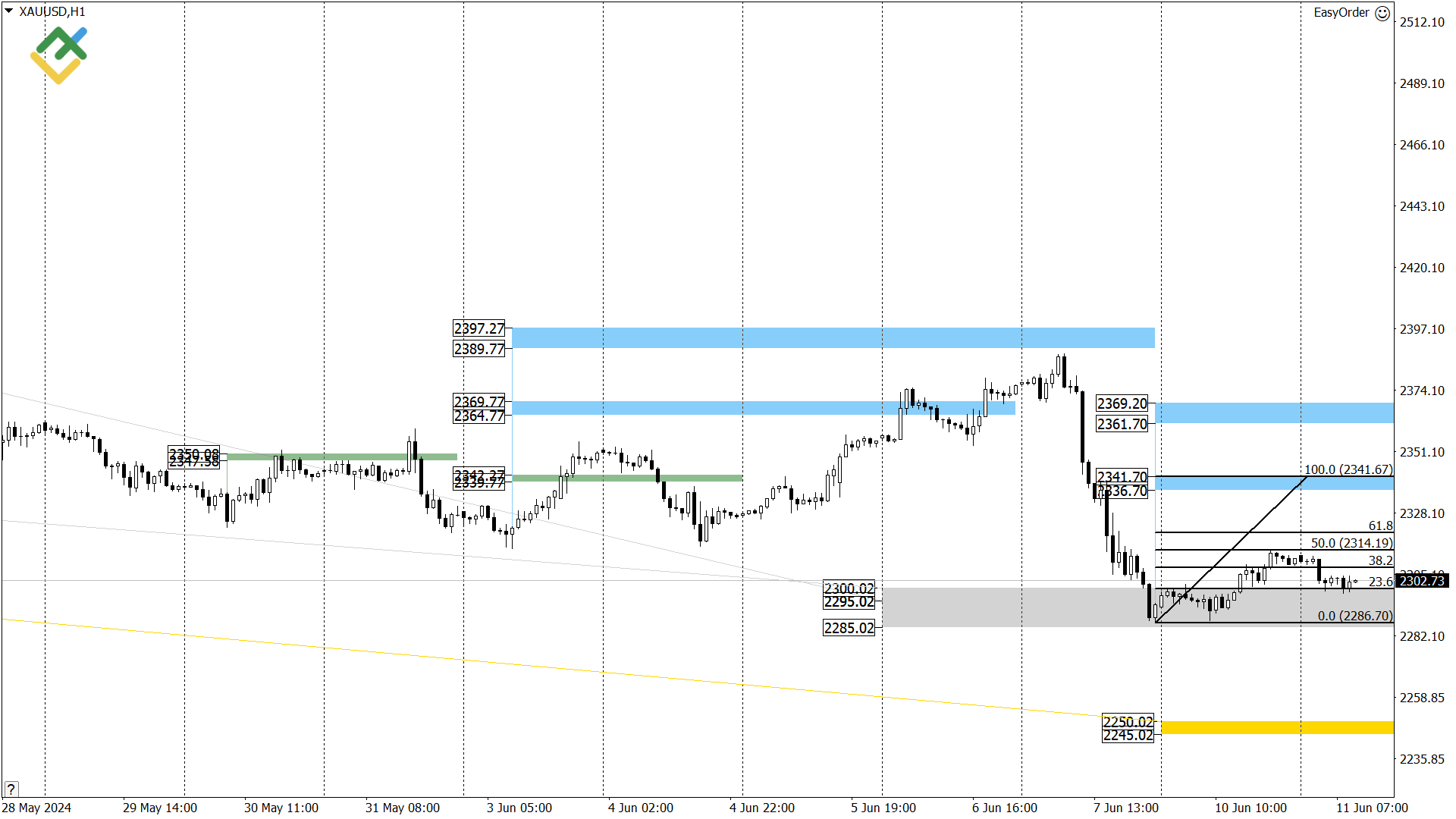 Технический анализ US Crude, XAUUSD и EURUSD на сегодня (11 июня 2024) |  LiteFinance