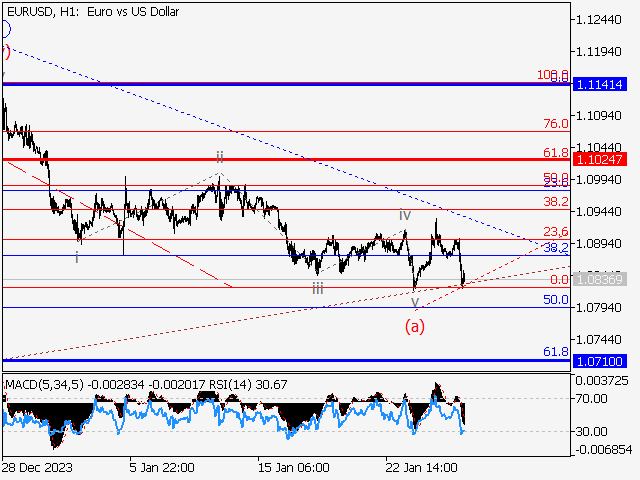 EUR/USD: Волновой анализ и прогноз на 26.01.24 – 02.02.24