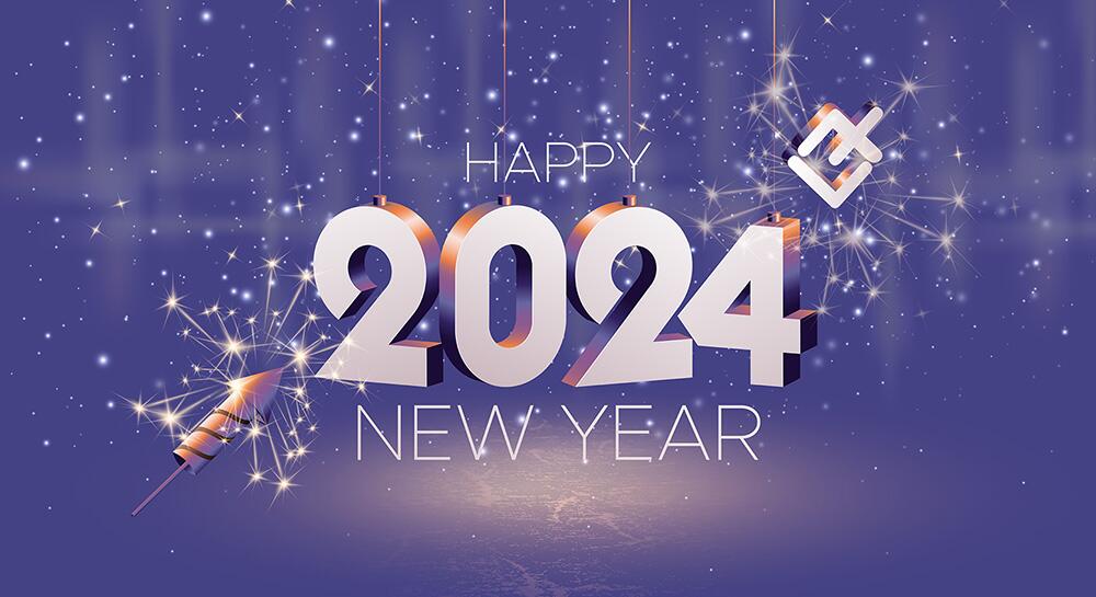 Szczęśliwego Nowego Roku! Życzymy szczęścia i pomyślności w 2024 roku!